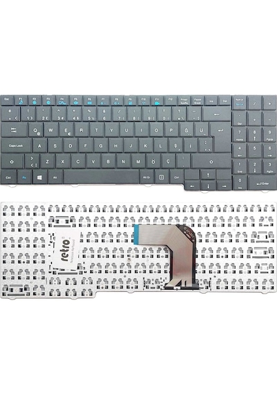 Vestel Onyx Mb55 İle Uyumlu Notebook Klavyesi - Siyah - Tr