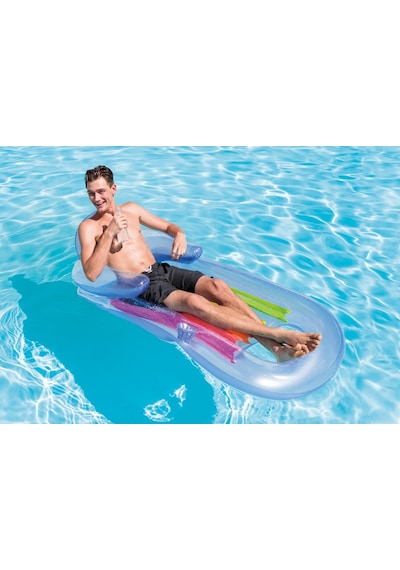 Intex Sultan Koltuğu Bardak Yuvalı Deniz Yatağı Mavi 160x85 CM