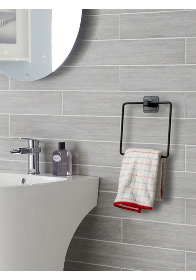 Yapışkanlı Kolay Monte Kare Havluluk Banyo Havluluğu Kare Pratik Askılık Renkli