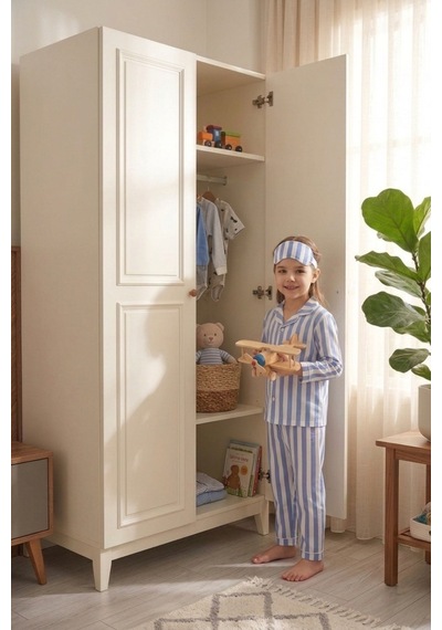 Ahengim Kız-erkek Çocuk Çizgili Kalpli Puantiyeli Desenli Pamuklu Pijama Takımı Göz Bantlı 3 Lü Set Ak2610 Bebe Mavi