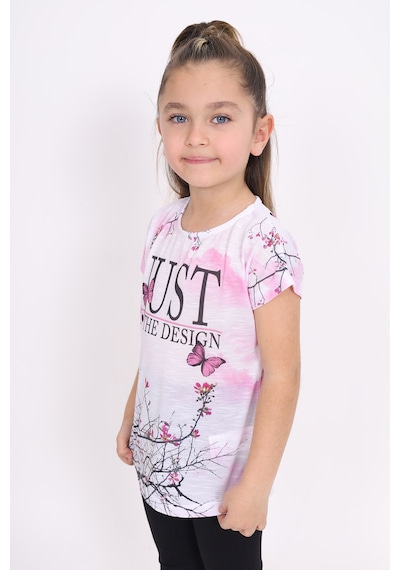 Toontoy Kids Toontoy Kız Çocuk Dijital Baskılı Tişört Pembe
