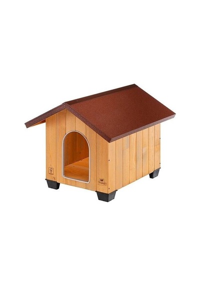 Ferplast Domus Ahşap Çatılı Köpek Kulübesi Small 61x74,5x55 Cm