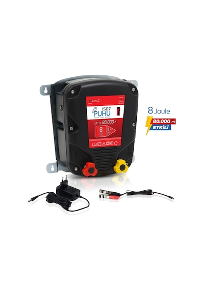 Puhu Elektrikli Çit Cihazı 8 Joule 80.000 M