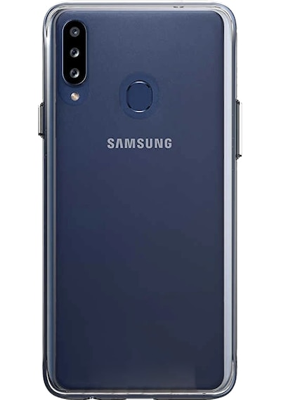 Samsung Galaxy A20s Uyumlu Şeffaf Silikon Kılıf Şeffaf