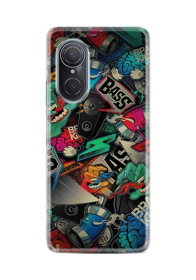 Huawei Nova 9 Se Kılıf Resimli Desenli Silikon Platinium Series Bass 1886
