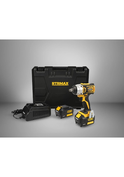 Rtrmax RTX2028 Şarjlı Somun Sıkma Kömürsüz 1/2 250 Nm 2x4 Ah Çift Akü X-Lion - Akü Dahil