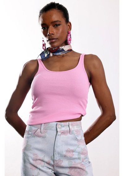 5in1Canpolat Pembe U Yaka Fitilli Basic Atlet