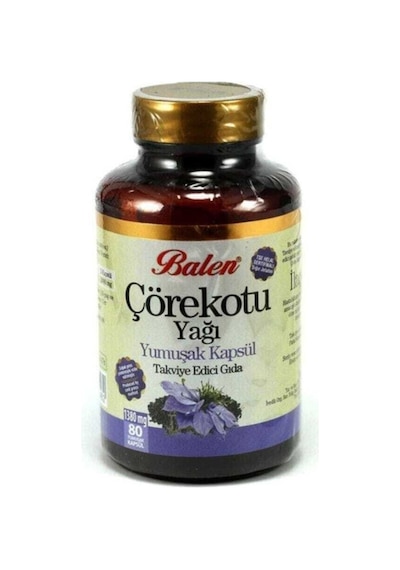 Balen Çörekotu Yağı Kapsülü 1000 Mg 80 Kapsül