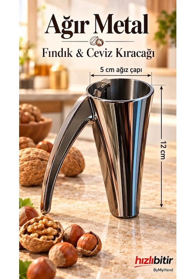 Bymyhand Metal Huni Ceviz Ve Fındık Kıracağı