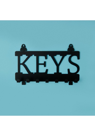 Deco Keys Anahtarlık - Siyah - 22x10 Cm