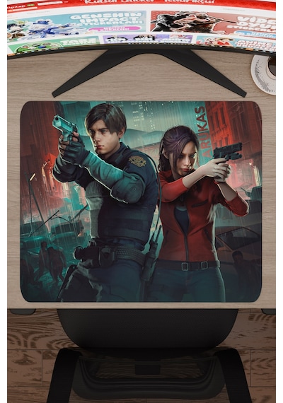 Resident Evil Kaymaz Dikişli Kauçuk Oyuncu Mousepad V2 - 48x40 Xl Gaming Mouse Pad Fare Altlığı