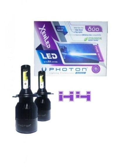 Megamarket06 Duo H4 Led Xenon Beyaz Far Ampulü Uzun Kısa Zenon