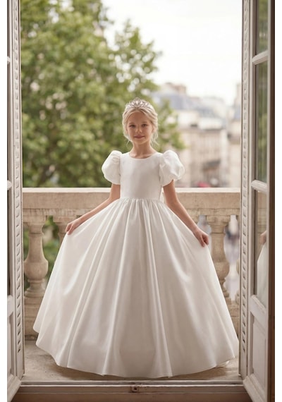 Butikhappykids Kız Çocuk Abiye Beyaz Prenses Abiye Elbise Kabarık Kasnaklı Taç Hediyeli 5-12 Yaş Butikhappykids Kız Çocuk Abiye Beyaz Prenses Abiye Elbise Kabarık Kasnaklı Taç Hediyeli 5-12 Yaş