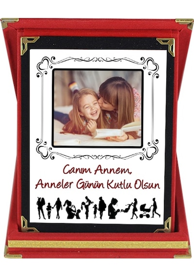 Canım Annem Anneler Günü Hediyesi Fotoğraflı Plaket