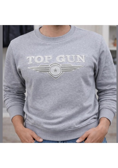 Top Gun Nakıslı Sweat Grı Gri