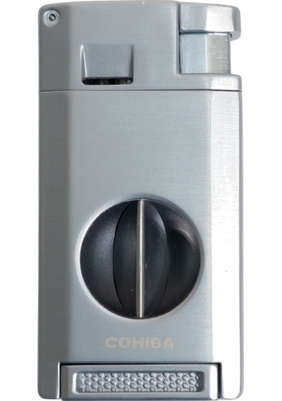 Cohiba Çift Torch Pürmüz Kesici & Delici Gümüş Metal Puro Çakmağı - Tr9548