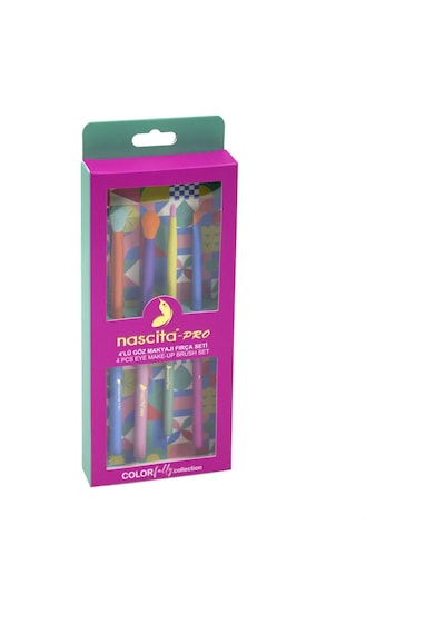 Nascita Colorfully Collection 4lü Göz Makyaj Fırça Seti - 133 Nasbrushset133