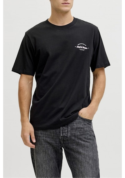 Jack & Jones Erkek T Shirt 12288113 Siyah Siyah