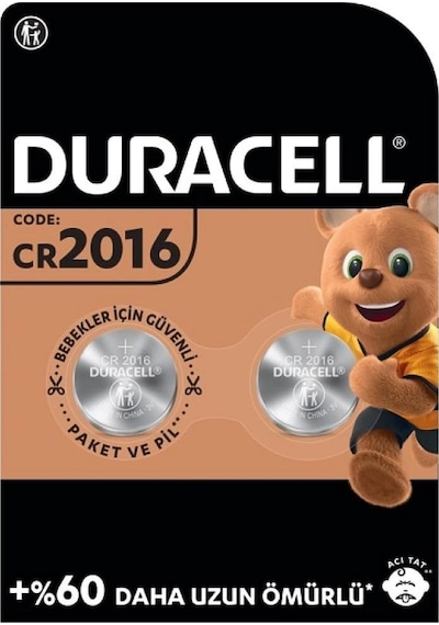 Duracell Cr2016 3v Lityum Pil 2'li Paket