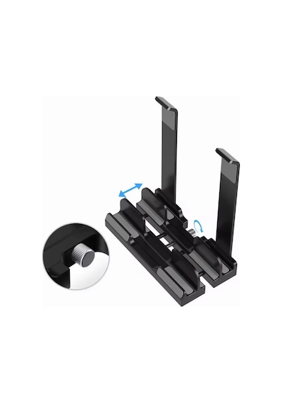 Lexroo Laptop Stand Dikey Ve Eğimli 3 Slotlu Ayarlanabilir Masaüstü Organizer Telefon Tablet Uyumlu