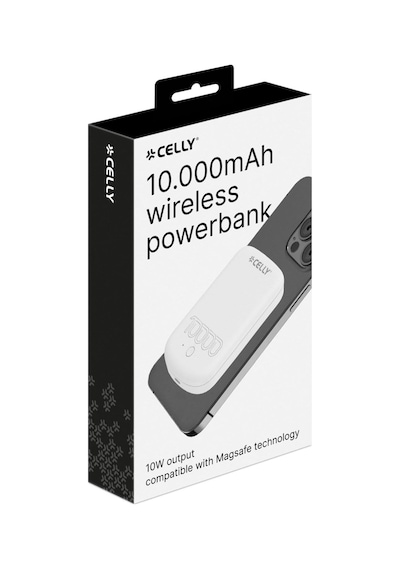 Magsafe Teknolojisiyle Uyumlu 10w 10.000 Mah Powerbank Beyaz, Aynı Zamanda Usb-c Kablosuyla Cihazınızı Şarj İmkanı