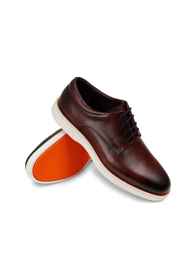 Deery Hakiki Deri Bordo Erkek Günlük Ayakkabı - 01934mbrdc01 Bordo