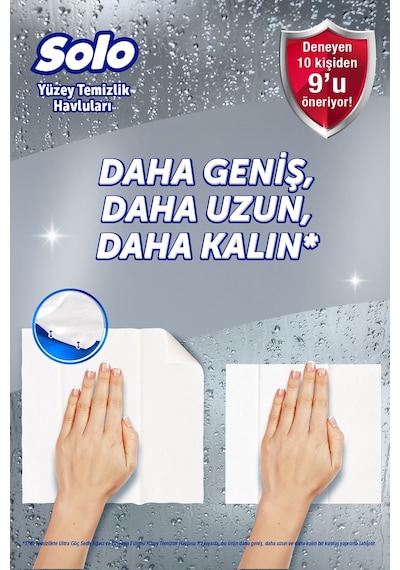 Solo Aquablock Yüzey Temizlik Havlusu 6'lı 180 Yaprak