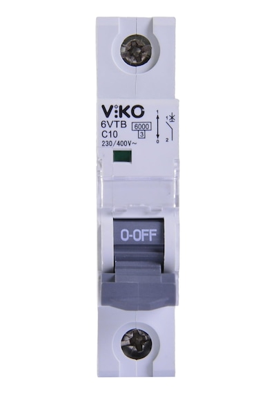 Viko 6vtb-1c10 Otomatik Sigorta 6ka C Tipi 1 Kutup 10a 10