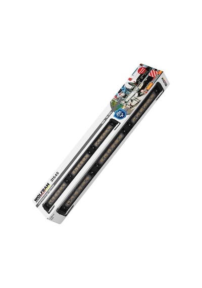 Wolfram 45cm Led Çakar Lamba Sarı + Sarı 12-24v Led İkaz Çakarlı