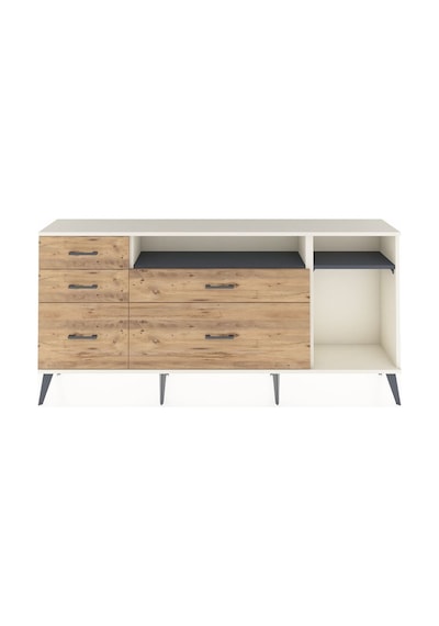 Arges Konsol 2 Raflı 5 Çekmeceli 176x30x83 Aytaşı-antrasit/çam Antrasit/çam Arges Konsol 2 Raflı 5 Çekmeceli 176x30x83 Aytaşı-antrasit/çam Antrasit/çam