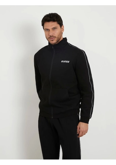 Guess Erkek Yan Logolu Sweatshirt Siyah