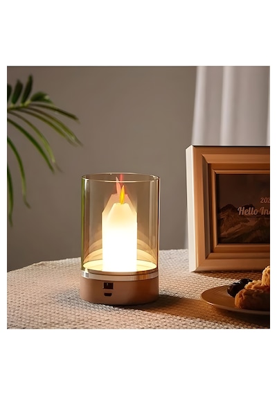 Cata Ct-8432 Tokyo Masa Lambası Şarjlı Cam Led Gece Lambası Dekoratif Kablosuz Lamba Gün Işığı