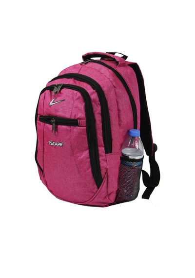Escape Esc 307 Çizgili Polyester Kumaş Sırt Çantası Pembe
