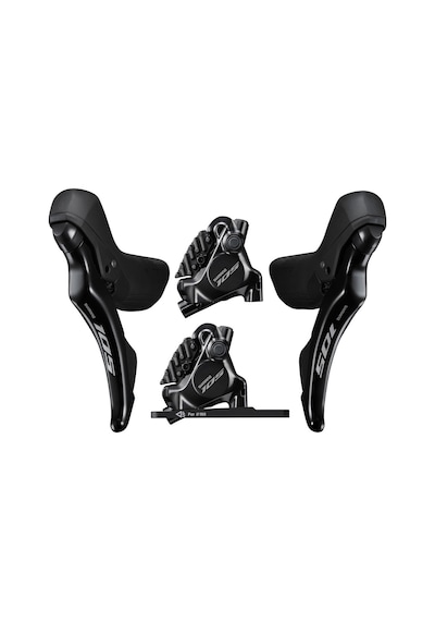 Shimano 105 St-r7120+br-r7170 Hidrolik Disk Fren Vites Takımı 2x12v X Siyah