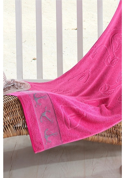 Paradise 70x140 Plaj Havlusu I Banyo Havlusu Pembe