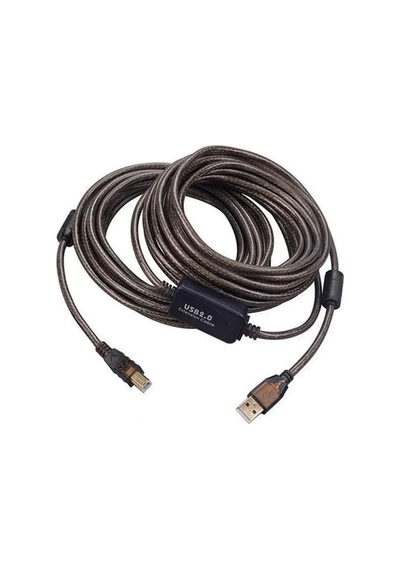 Powermaster Pm-29486 Şeffaf Chipset 10 Metre Usb 2.0 Yazıcı Kablosu