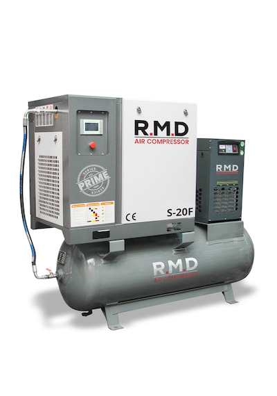 R.m.d Kompresör 20 Hp 500 Lt Depo Üstü Vidalı Hava Kompresör Seti - S-20f