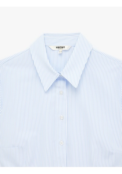 Koton Regular Fit Kısa Kollu Klasik Yaka Düğmeli Çizgili Poplin Gömlek Mavi Çizgili 6sak60560uw Antrasit Koton Regular Fit Kısa Kollu Klasik Yaka Düğmeli Çizgili Poplin Gömlek Mavi Çizgili 6sak60560uw Antrasit