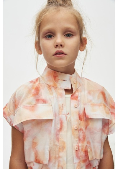 Nk Kids Kız Çocuk Georgia Yelek 38538 Coral Beyaz - Somon