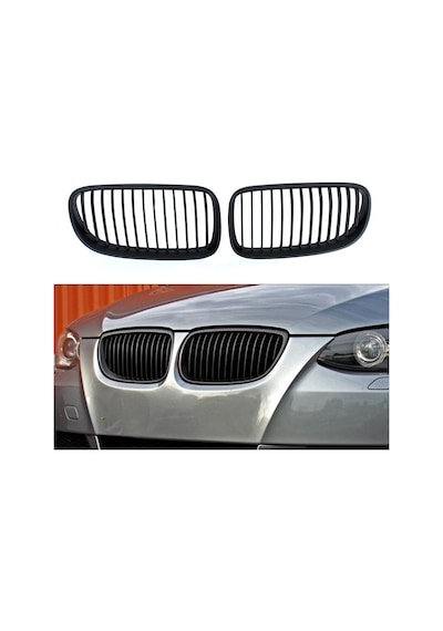 Bmw E90 Lci Böbrek M Technic Tek Çizgi Mat Siyah 2009-2012