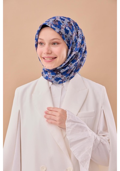 Silk Home Soft Eşarp 73092-05 Mavi, Siyah, Mocha Mousse