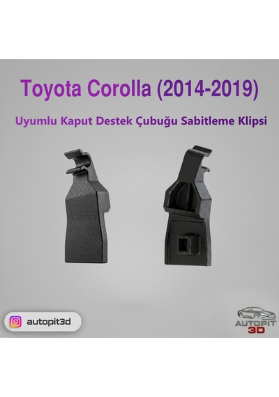 Toyota Corolla 2014-2019 Uyumlu Kaput Destek Çubuğu Sabitleme Klipsi