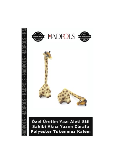Özel Üretim Yazı Aleti Stil Sahibi Akıcı Yazım Zürafa Polyester Tükenmez Kalem Çok Renkli