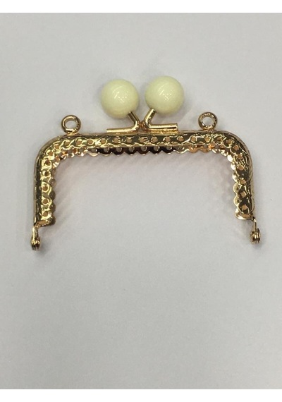 Karantuhafiye Çanta Ve Cüzdan Klipsi Kare 16 Cm Incili Model Gold Krem İnci Gold Krem İnci Çok Renkli
