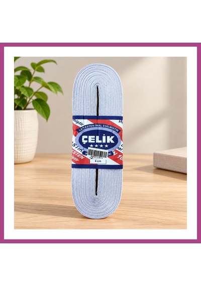 Gees Global 10 M 4 Cm Beyaz Paça Lastiği Gbzs