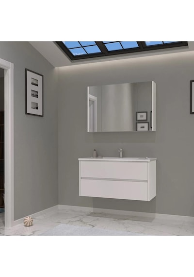 Orka Side 85 Cm Çekmeceli Beyaz Banyo Dolabı Alt Modül Lavabo Çok Renkli Orka Side 85 Cm Çekmeceli Beyaz Banyo Dolabı Alt Modül Lavabo Çok Renkli