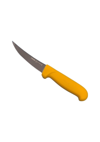 Pirge Butcher's Sıyırma Bıçağı Kıvrık Sert 12 Cm Sarı - 39112 Sarı