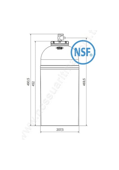 6 Litre Değiştirilebilir Diyaframlı Plastik Ro Tankı