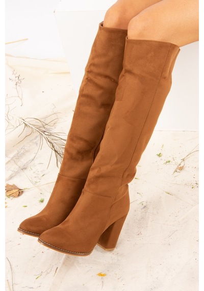 Fox Shoes Taba Süet Kadın Çizme G922920502 Taba Fox Shoes Taba Süet Kadın Çizme G922920502 Taba