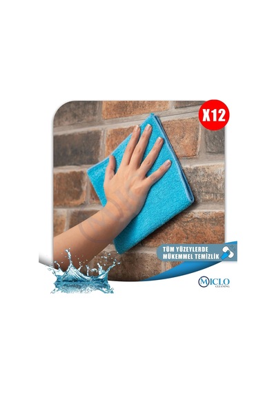 Mıclo Cleanıng / Mikrofiber Temizlik Bezi / Klasik Serii / 250 Gsm / Banyo, Mutfak Bezi / Bulaşık Kurulama Bezi / 4 Re Genel